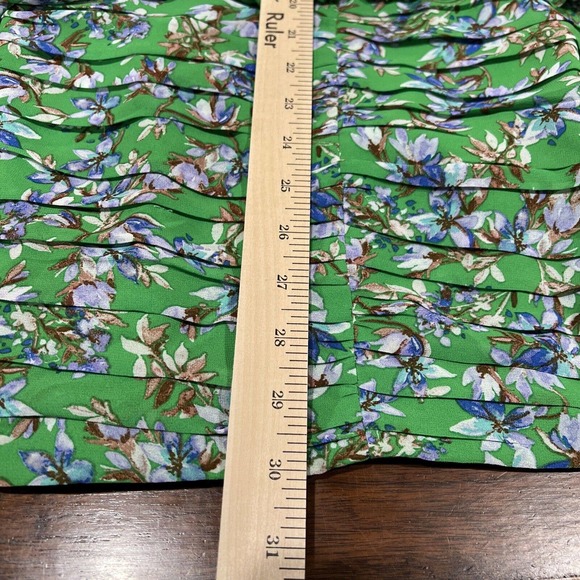 Skylar Madison Dresss Women Small Green Floral Long Sleeve Mini1‎ - Picture 12 of 13